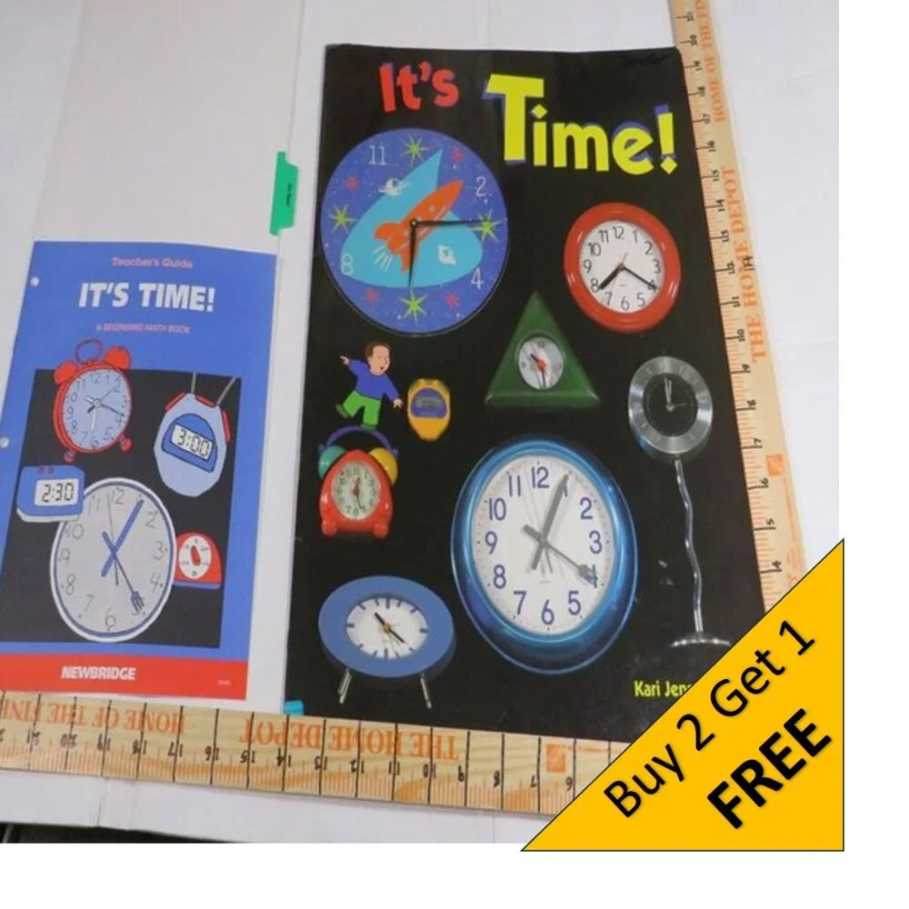 It’s Time BIG BOOK (almost 2 feet tall) with teacher pages CLASSROOM SIZE